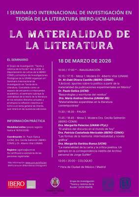 Seminario Internacional de Investigación en Teoría de la Literatura IBERO-UCM-UNAM